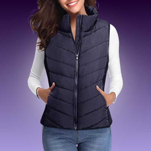Women’s Slim Puffless Vest