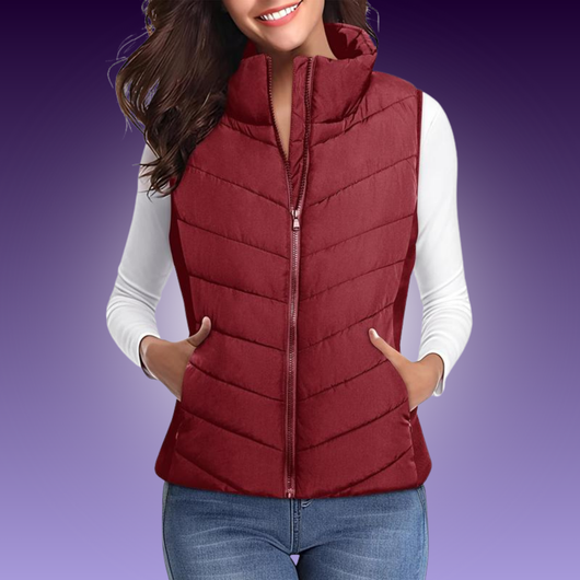 Women’s Slim Puffless Vest
