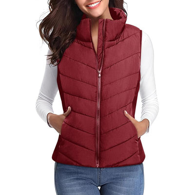 Women’s Slim Puffless Vest
