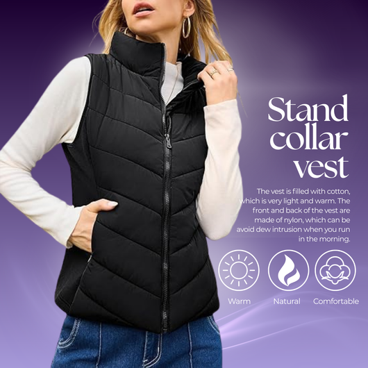 Women’s Slim Puffless Vest