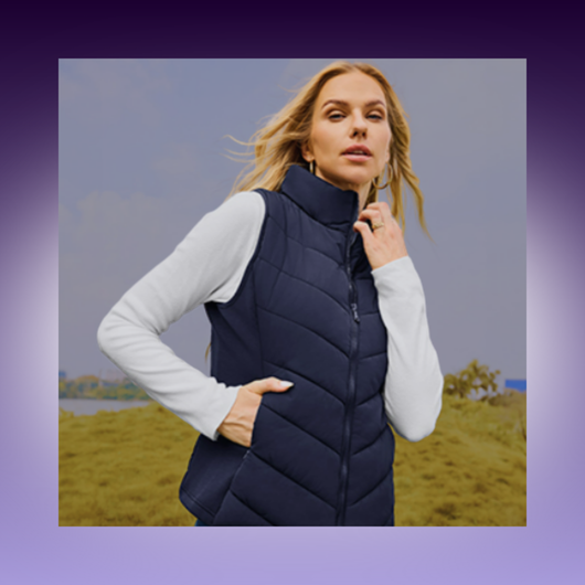 Women’s Slim Puffless Vest