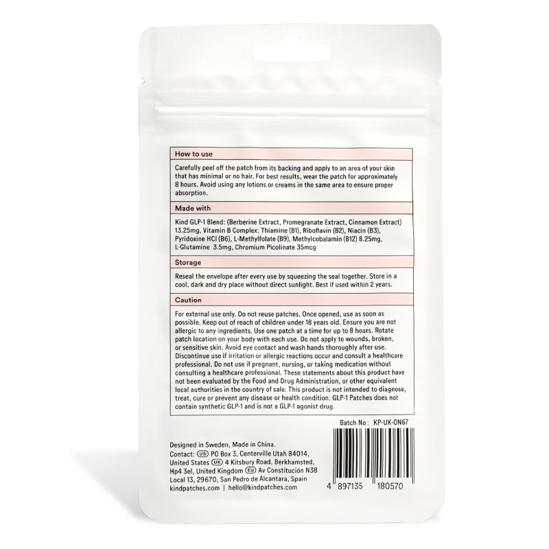 GLP-1 Wellness Patches