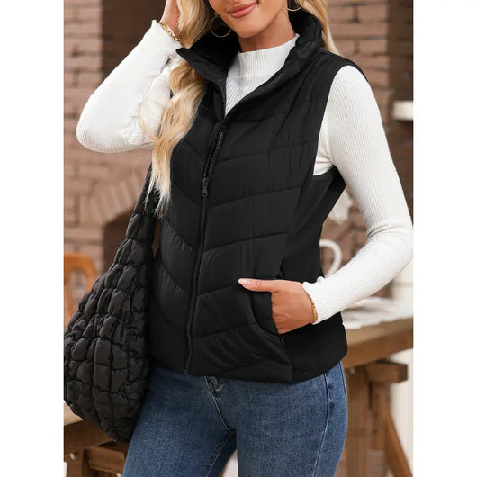 Women’s Slim Puffless Vest