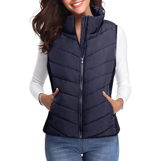 Women’s Slim Puffless Vest